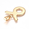 304 Stainless Steel Pendants STAS-L210-06F-G-01-2