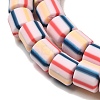 Polymer Clay Beads Strands CLAY-H006-01B-3