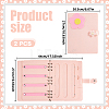 Felt Loose-leaf Hair Tie Storage Book FIND-WH0139-934-2