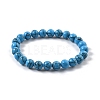 Synthetic Turquoise Jasper Bead Stretch Bracelets X-BJEW-K212-B-022-4