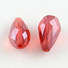 AB-Color Plated Teardrop Glass Beads EGLA-R104-5x7-2