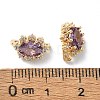 Brass Pave Dark Orchid Cubic Zirconia Multi-Strand Links FIND-Z029-11A-3
