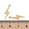 304 Stainless Steel Pendants STAS-L297-07G-3