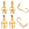 80Pcs Brass Bead Tips KK-BBC0019-12-1