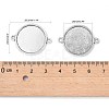 Tibetan Style Alloy Cabochon Connector Settings X-TIBE-M022-11AS-3