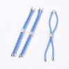 Nylon Twisted Cord Bracelet Making X-MAK-F018-03P-RS-1