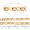 Alloy Rectangle & Octagon Link Chains LCHA-T001-18G-3