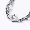 Tarnish Resistant 304 Stainless Steel Link Chain Bracelets BJEW-G582-61P-2