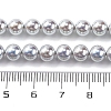 UV Plating Pearlized Glass Pearl Beads Strands GLAA-F128-01A-T12-2