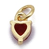 Brass Micro Pave Cubic Zirconia Charms KK-P192-08-G07-2