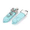 Synthetic Turquoise Pendants X-G-S292-05D-2