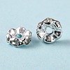 Brass Grade A Crystal Rhinestone Spacer Beads RB-A006-8MM-S-1