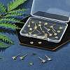 16Pcs Brass Stud Earring Findings KK-FS0001-56G-8