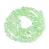 Electroplate Transparent Glass Beads Strands GLAA-N021-4mm-06-2
