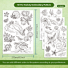 4 Sheets 11.6x8.2 Inch Stick and Stitch Embroidery Patterns DIY-WH0455-153-2