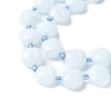 Natural Dyed Quartz Imitation Aquamarine Beads Strands G-C116-A89-01-3