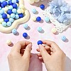 Rubberized Style Opaque Acrylic Beads MACR-CJC0009-02D-4
