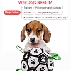 (Defective Closeout Sale for Dyed Face)Dog Soccer Ball with Grab Tabs AJEW-XCP0001-97-8