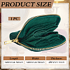 Rhombus Textured Velvet Jewelry Storage Zipper Pouches for Earrings Rings Bracelets Necklaces ABAG-WH0085-012E-2
