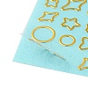 Brass Self-Adhesive Picture Stickers DIY-C059-01F-5