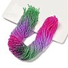Transparent Painted Glass Beads Strands X1-DGLA-A034-T1mm-A06-1