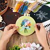 DIY Bouquet Pattern 3D Embroidery Starter Kits DIY-TA0006-26-7