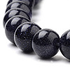 Synthetic Blue Goldstone Beads Strands X-G-S259-41-10mm-3