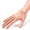 Acrylic Beaded Stretch Bracelet with Alloy Enamel Charms for Women BJEW-JB08727-3