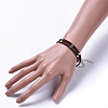 Faux Suede Cord Wrap Bracelets BJEW-JB04413-03-4