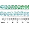 Transparent Painted Glass Beads Strands X1-DGLA-A034-T6mm-A16-3