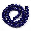 Opaque Solid Color Glass Beads Strands GLAA-T032-P10mm-03-2
