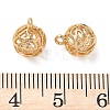 Brass Micro Pave Clear Cubic Zirconia Pendants KK-D261-01G-05-3