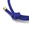 Adjustable Nylon Round Milan Cord Slider Bracelet Making FB-H001-01G-12-2