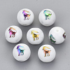 Electroplate Glass Beads EGLA-S178-11A-08-1