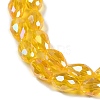 Transparent Electroplate Glass Beads Strands EGLA-N013-T6mm-B04-3