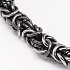 Fashionable Retro 304 Stainless Steel Byzantine Chain Bracelets BJEW-F041-08-2