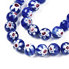 Handmade Millefiori Glass Beads Strands LK-T001-10E-3