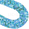 Beebeecraft 8 Strands Transperant Electroplate Glass Beads Strands GLAA-BBC0001-04D-1