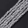 Clear Glass Bicone Beads Strands X-GLAA-S026-3mm-07-1