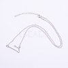 Alloy Rhinestone Pendants Necklaces NJEW-WH0007-02C-1
