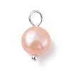Natural Cultured Freshwater Pearl Charms X-PALLOY-JF01099-02-2