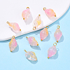 Glass Pendants PALLOY-YW00060-09-1
