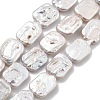 Natural Baroque Keshi Pearl Beads Strands PEAR-P064-01F-06A-01-2