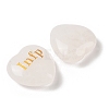 Natural Quartz Crystal Heart Engraving MBTI Figurines Statues for Home Office Desk Decorations G-K353-05H-2