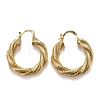 Brass Hoop Earring EJEW-P265-07G-1
