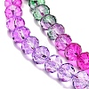 Transparent Painted Glass Beads Strands DGLA-A034-T8mm-A06-3