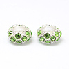 Alloy Rhinestone European Beads X-CPDL-H999-8-2