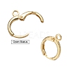 Brass Huggie Hoop Earring Findings X-KK-L179-04G-A-5
