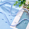Olycraft 2 Strands Natural Blue Lace Agate Beads Strands G-OC0004-35A-5