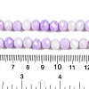 Faceted Electroplated Glass Beads Strands X-GLAA-C023-02-B07-4